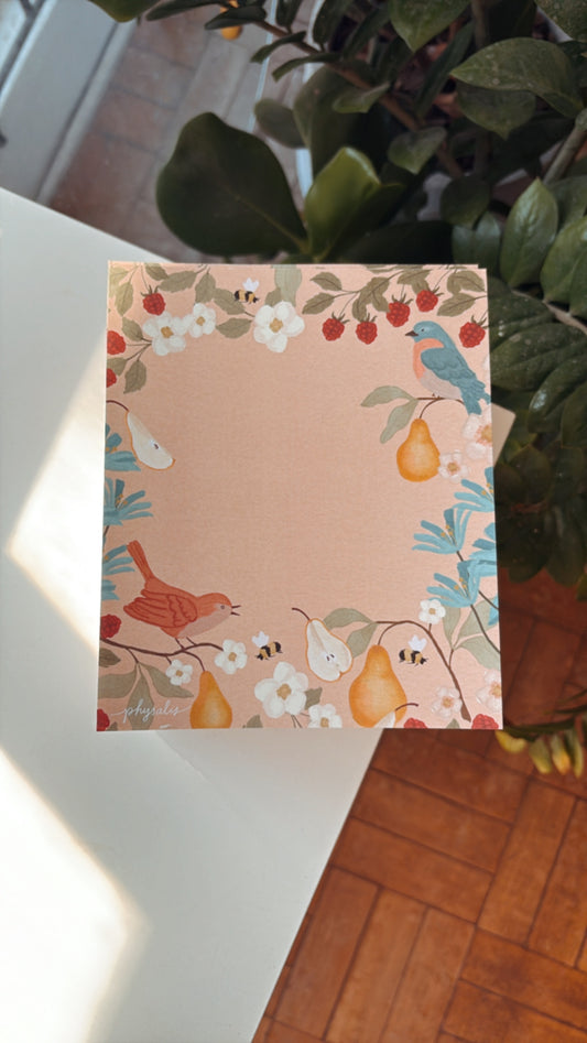 Bloco Papel de Carta | Ninho de Amoras