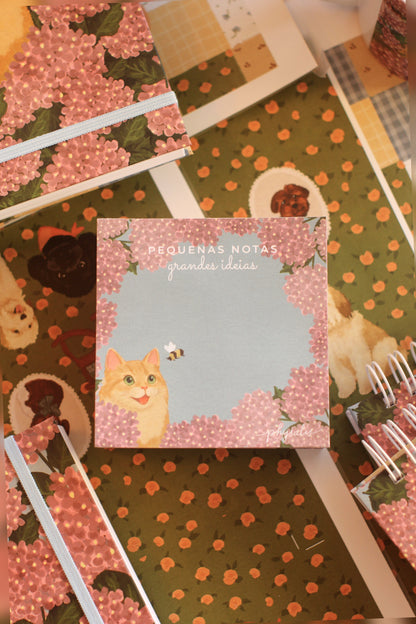 Pequenas Notas | Hortênsias e Ronron