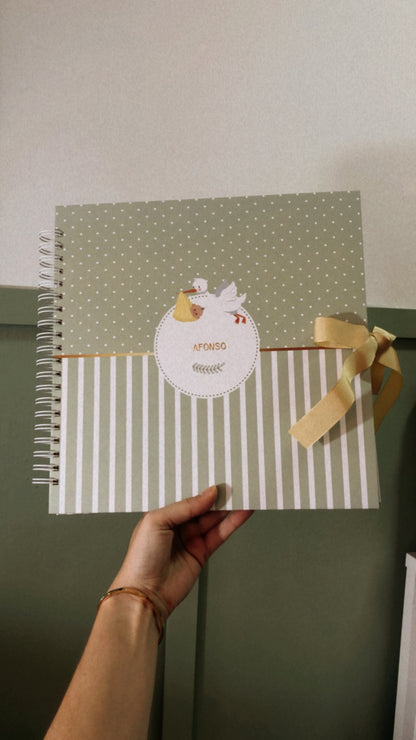 Scrapbook - Álbum de Fotos Baby Cegonha