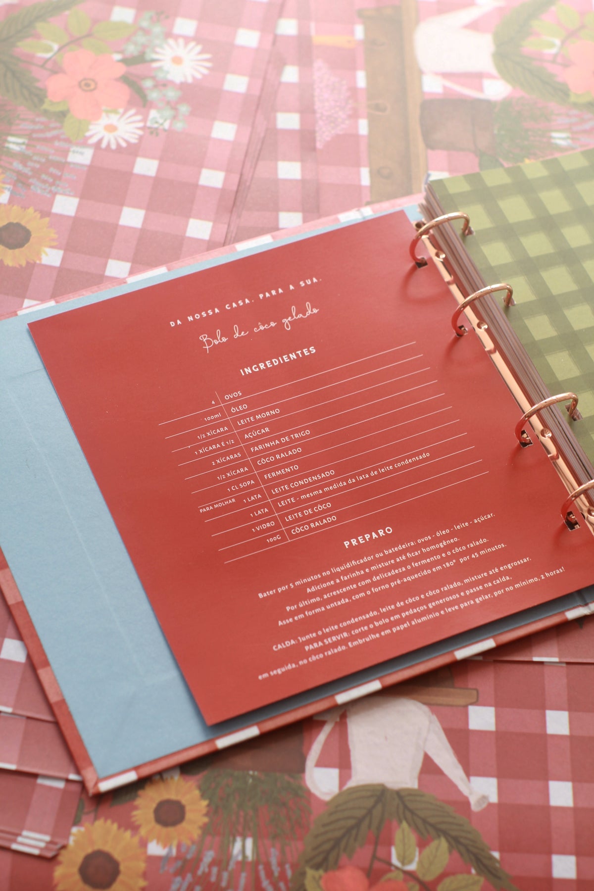 Livro de Receitas | Estampa Feira de Domingo