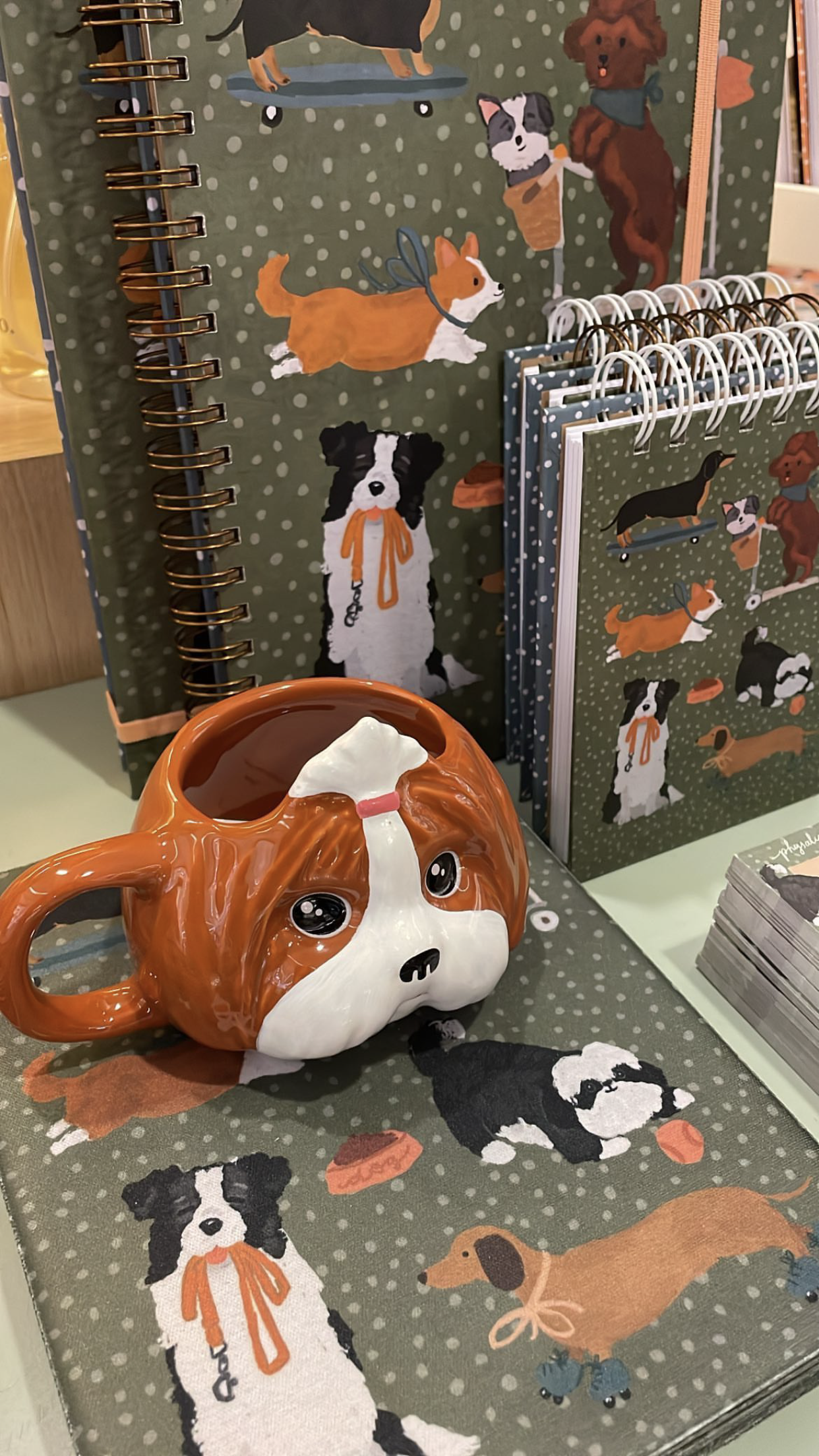 Caneca de Porcelana Shih-tzu - Marrom