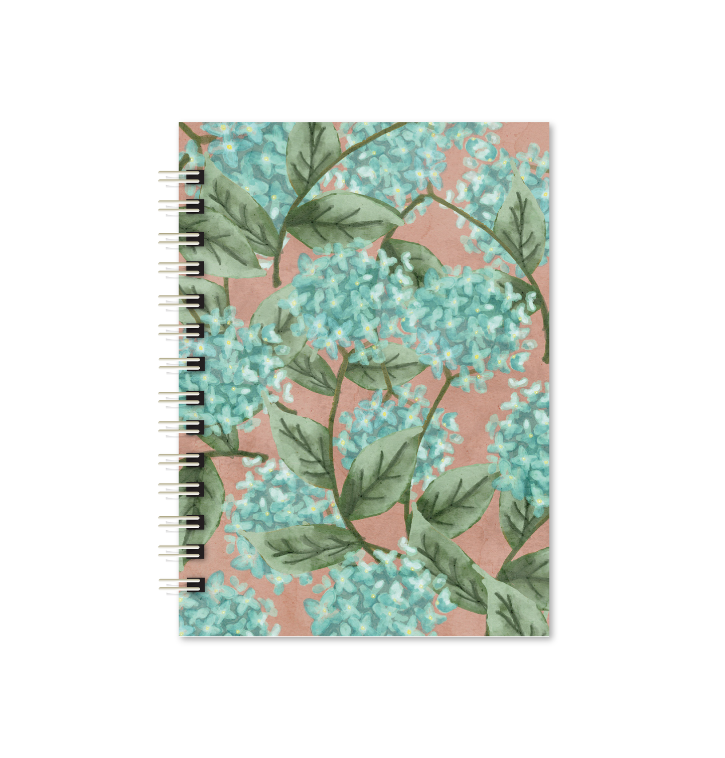 Caderno A5 Hortênsias