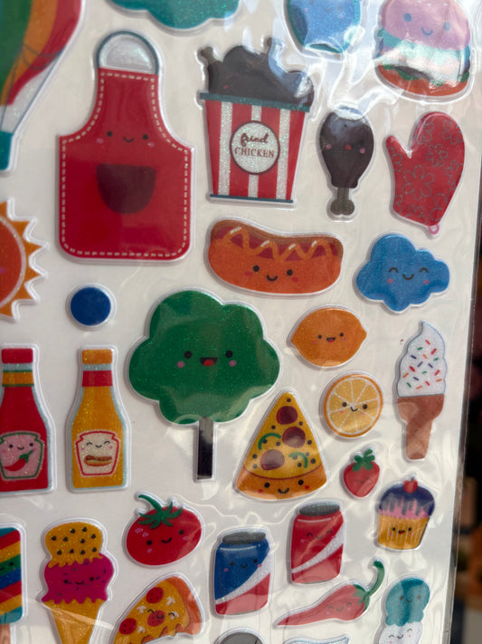 Cartela de Adesivos | Happy Sunday