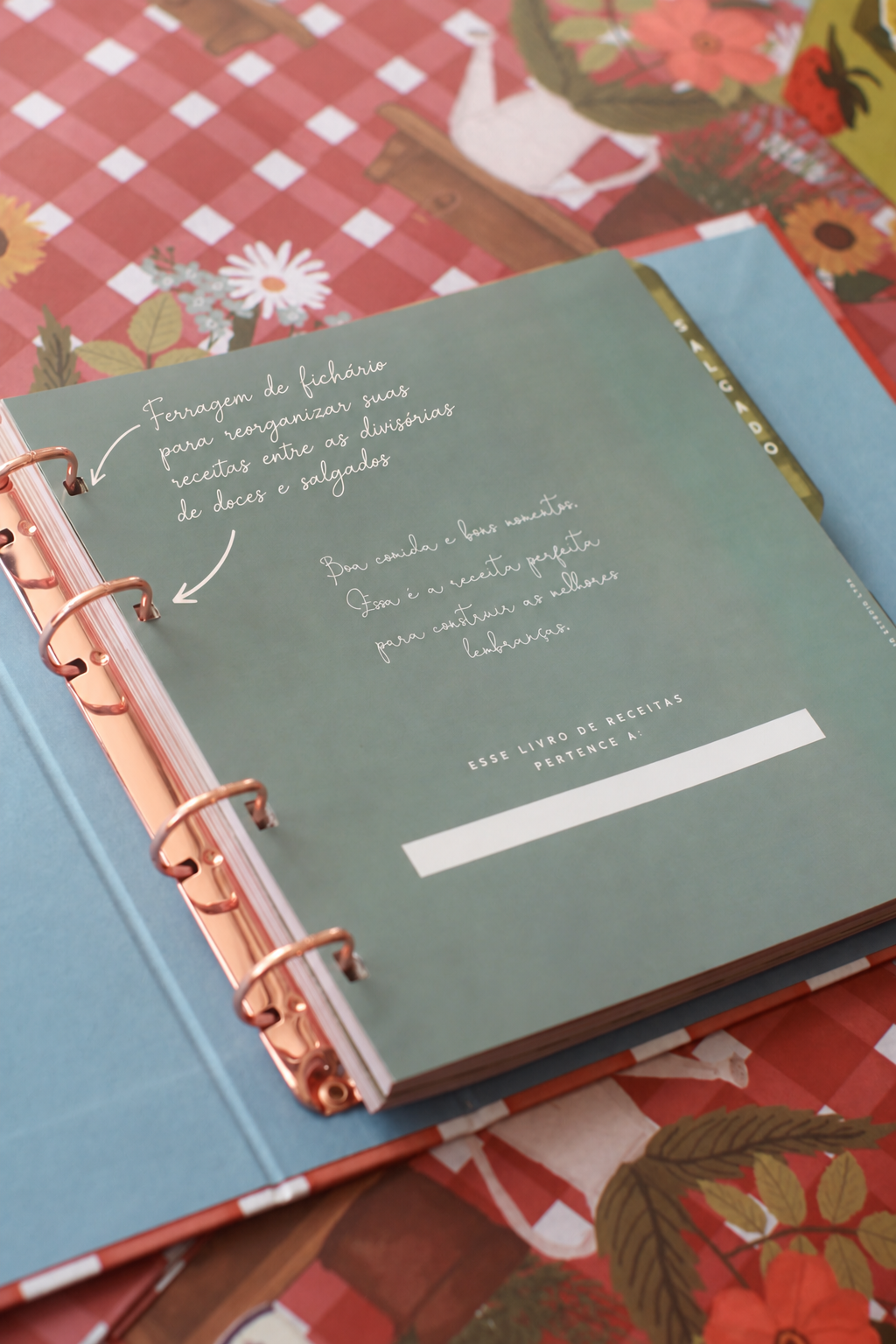 Livro de Receitas | Estampa Feira de Domingo