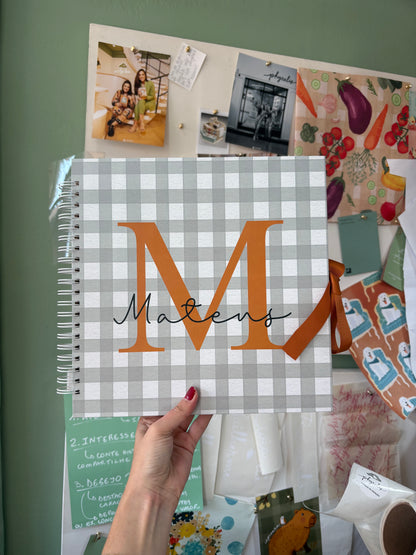 Scrapbook - Álbum de Fotos Letra Inicial | Azul