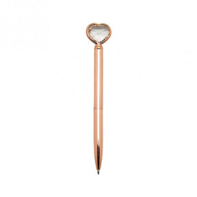 Caneta Rosé Coração