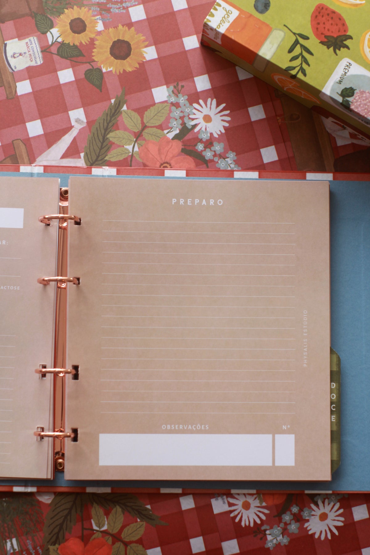 Livro de Receitas | Estampa Feira de Domingo