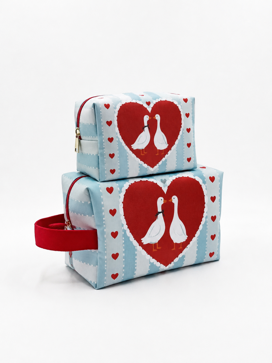 Conjunto Estojo + MAXI Nécessaire Vintage LoveBirds| COLEÇÃO DIA DOS NAMORADOS
