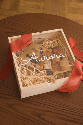 Memory box M | Caixa de madeira e acrílico personalizada