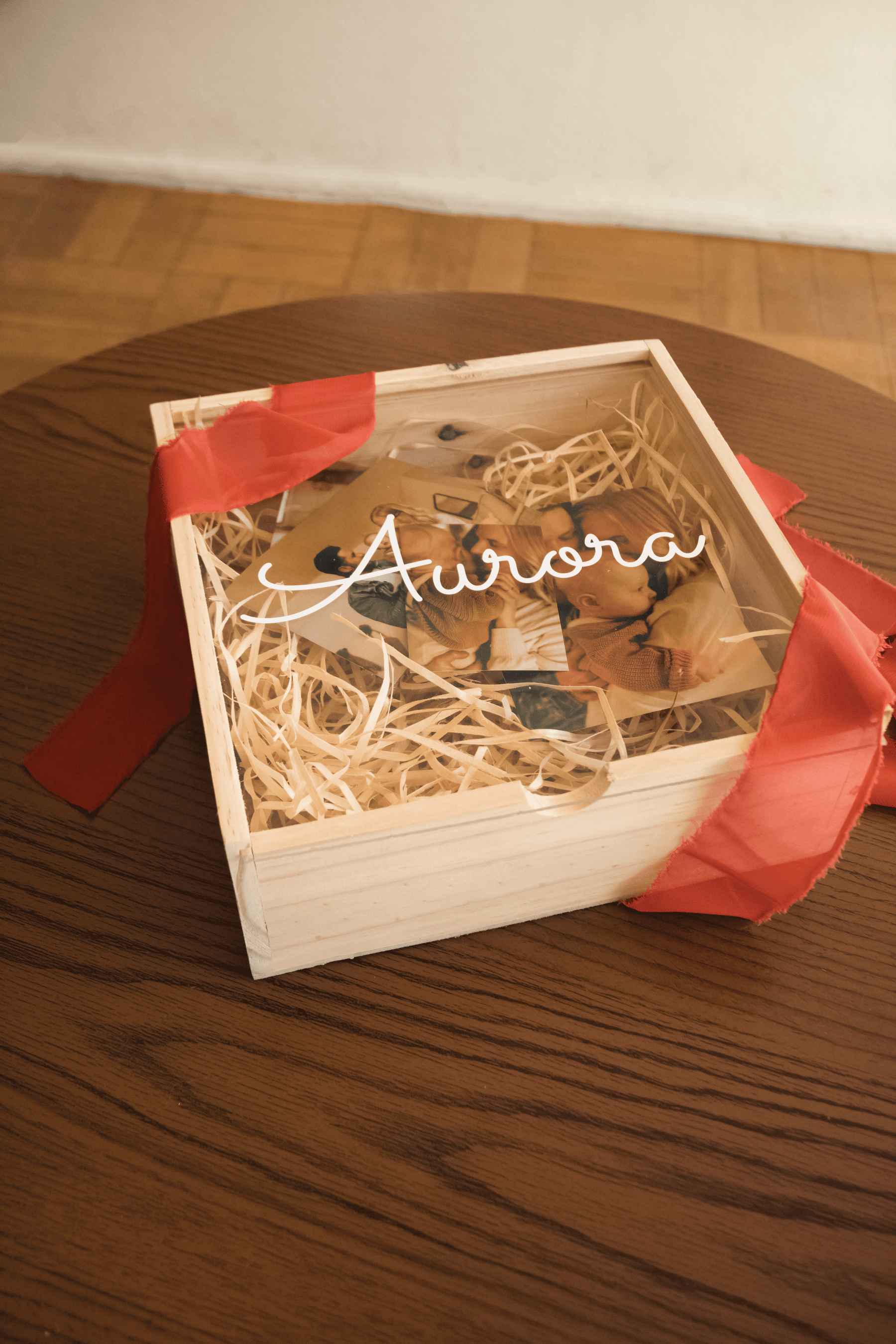 Memory box M | Caixa de madeira e acrílico personalizada