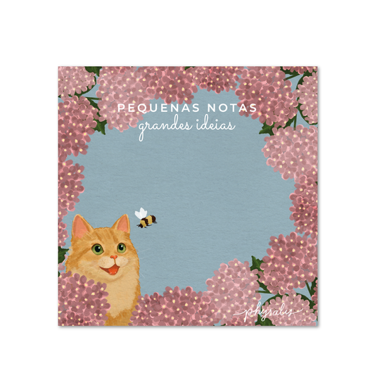 Pequenas Notas | Hortênsias e Ronron