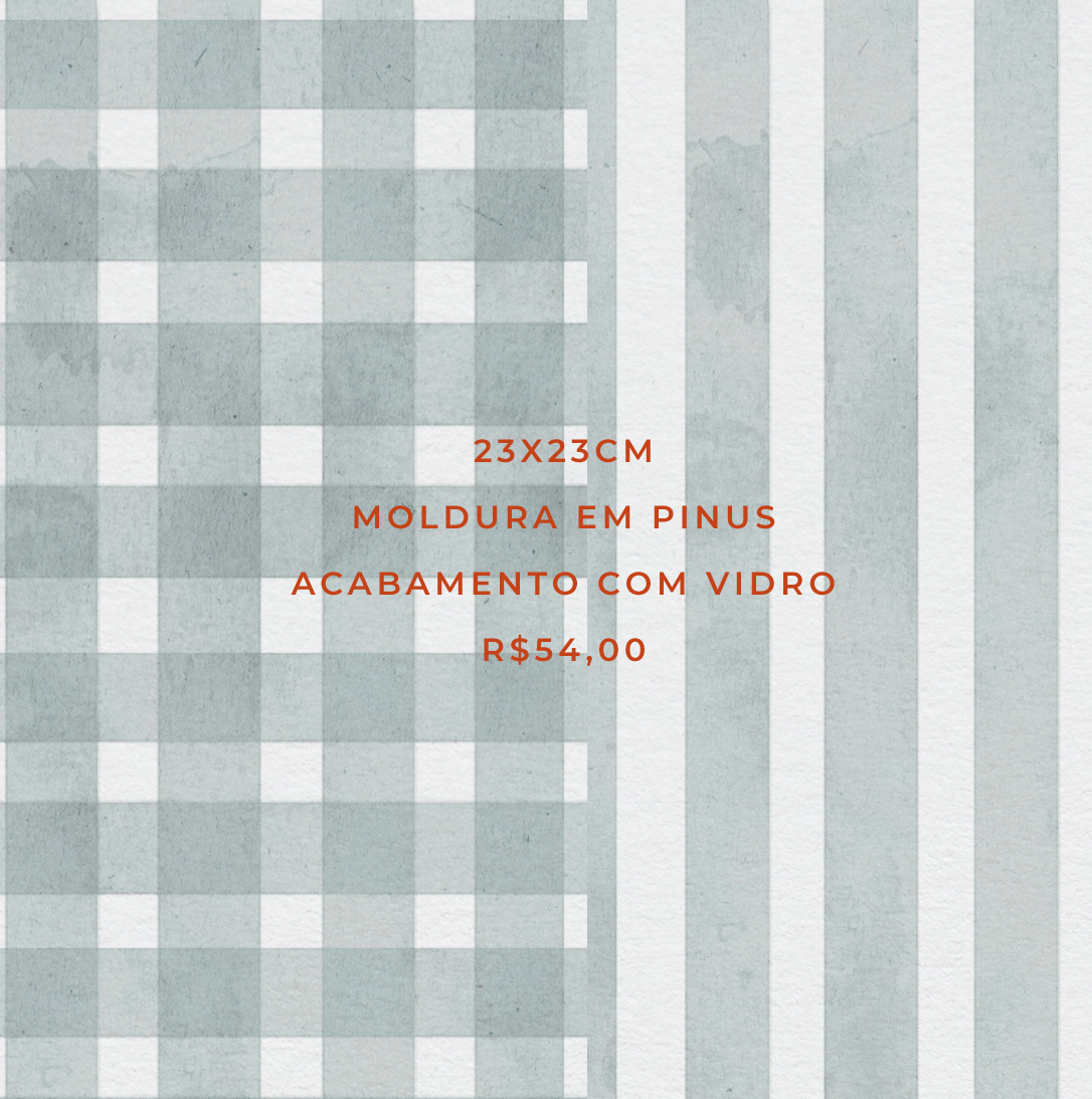 Quadro 23x23cm - com Polaroid | Listrado