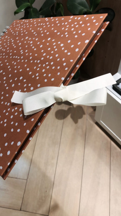 Scrapbook - Álbum de Fotos Poá Bege