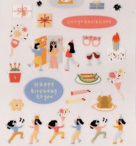 Cartela de Adesivos Suatelier | Congratulations