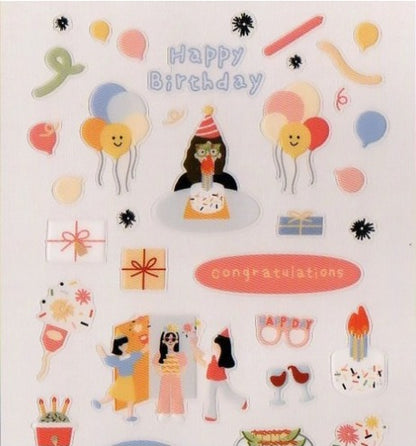 Cartela de Adesivos Suatelier | Congratulations