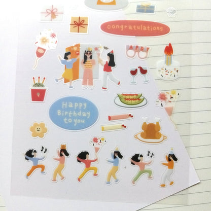 Cartela de Adesivos Suatelier | Congratulations