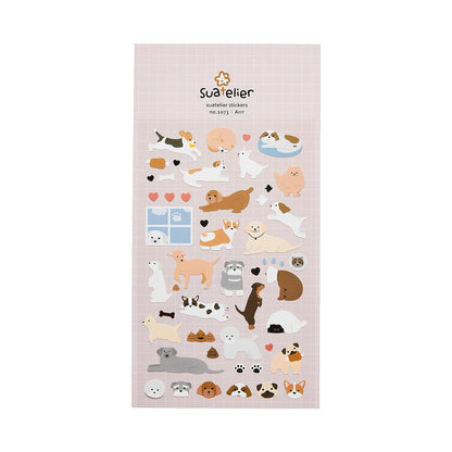 Cartela de Adesivos Suatelier | Dogs