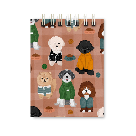 Bloquinho de Notas Cachorros de Roupinha