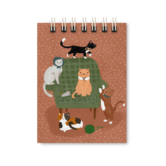 Bloquinho de Notas Gatos na Poltrona