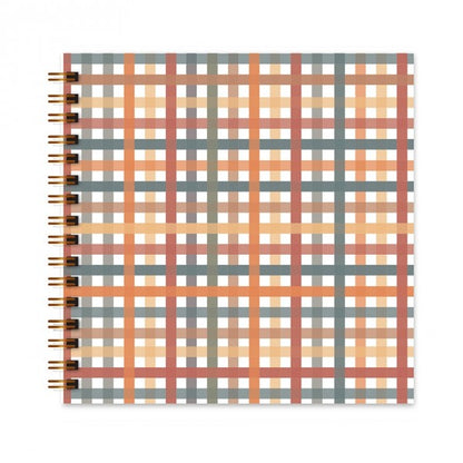 Scrapbook - Álbum de Fotos da Estampa Xadrez Baby - Physalis Estúdio