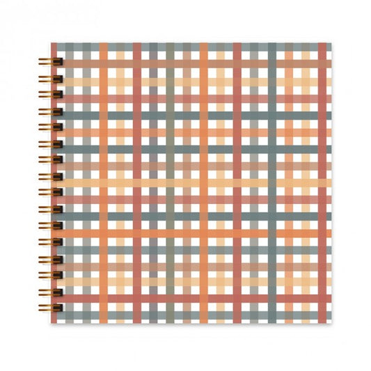 Scrapbook - Álbum de Fotos da Estampa Xadrez Baby - Physalis Estúdio