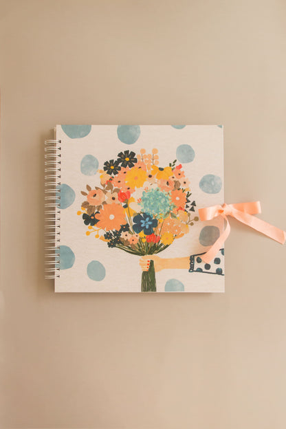 Scrapbook - Álbum de Fotos Ramo de flores