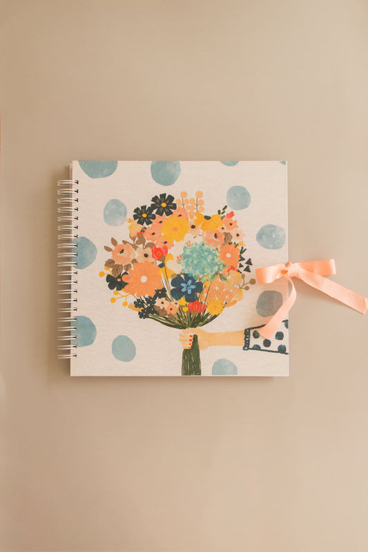 Scrapbook - Álbum de Fotos Ramo de flores
