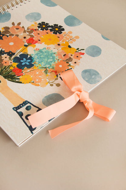 Scrapbook - Álbum de Fotos Ramo de flores