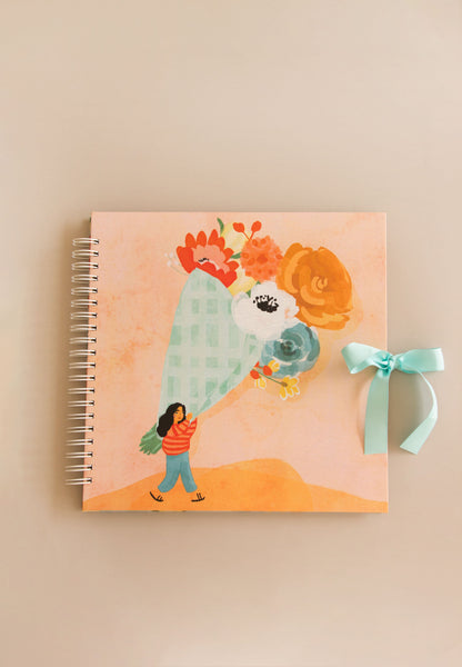 Scrapbook - Álbum de Fotos da Estampa Buquê