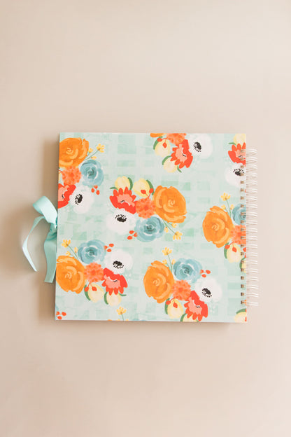 Scrapbook - Álbum de Fotos da Estampa Buquê