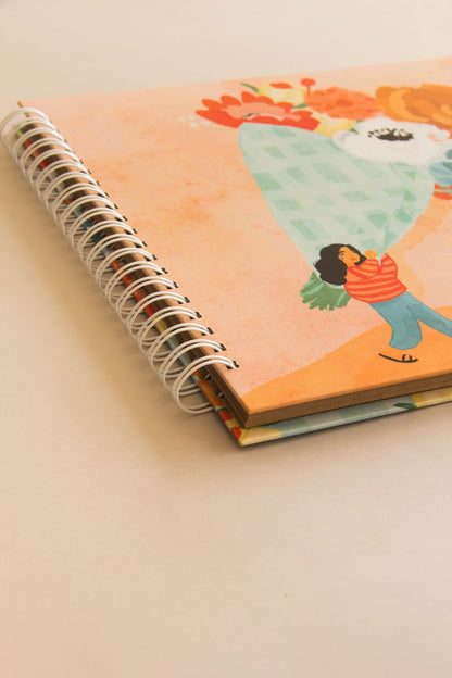 Scrapbook - Álbum de Fotos da Estampa Buquê