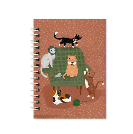 Caderno A5 Gatos na Poltrona