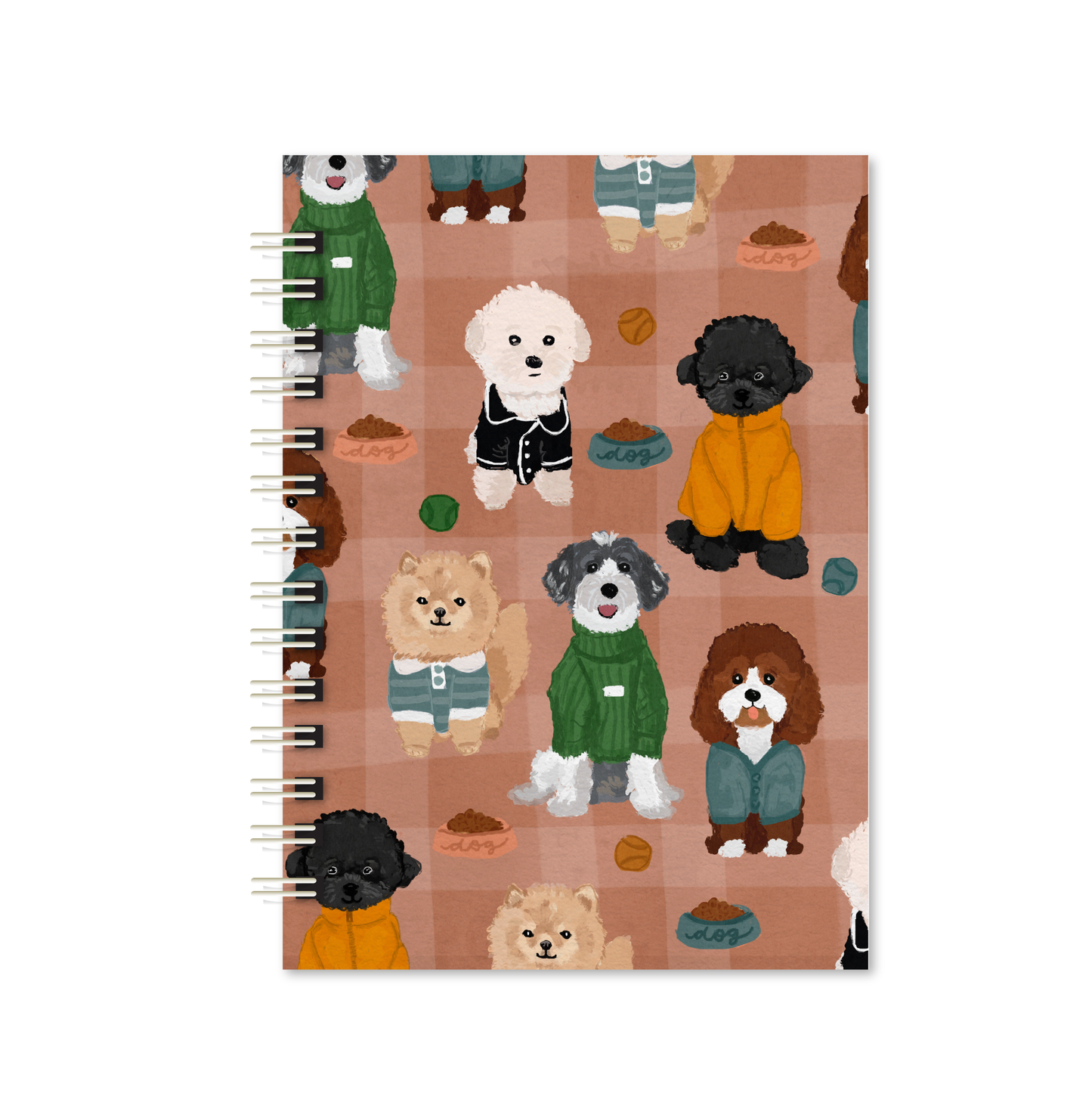 Caderno A4 | Dogs de roupinha