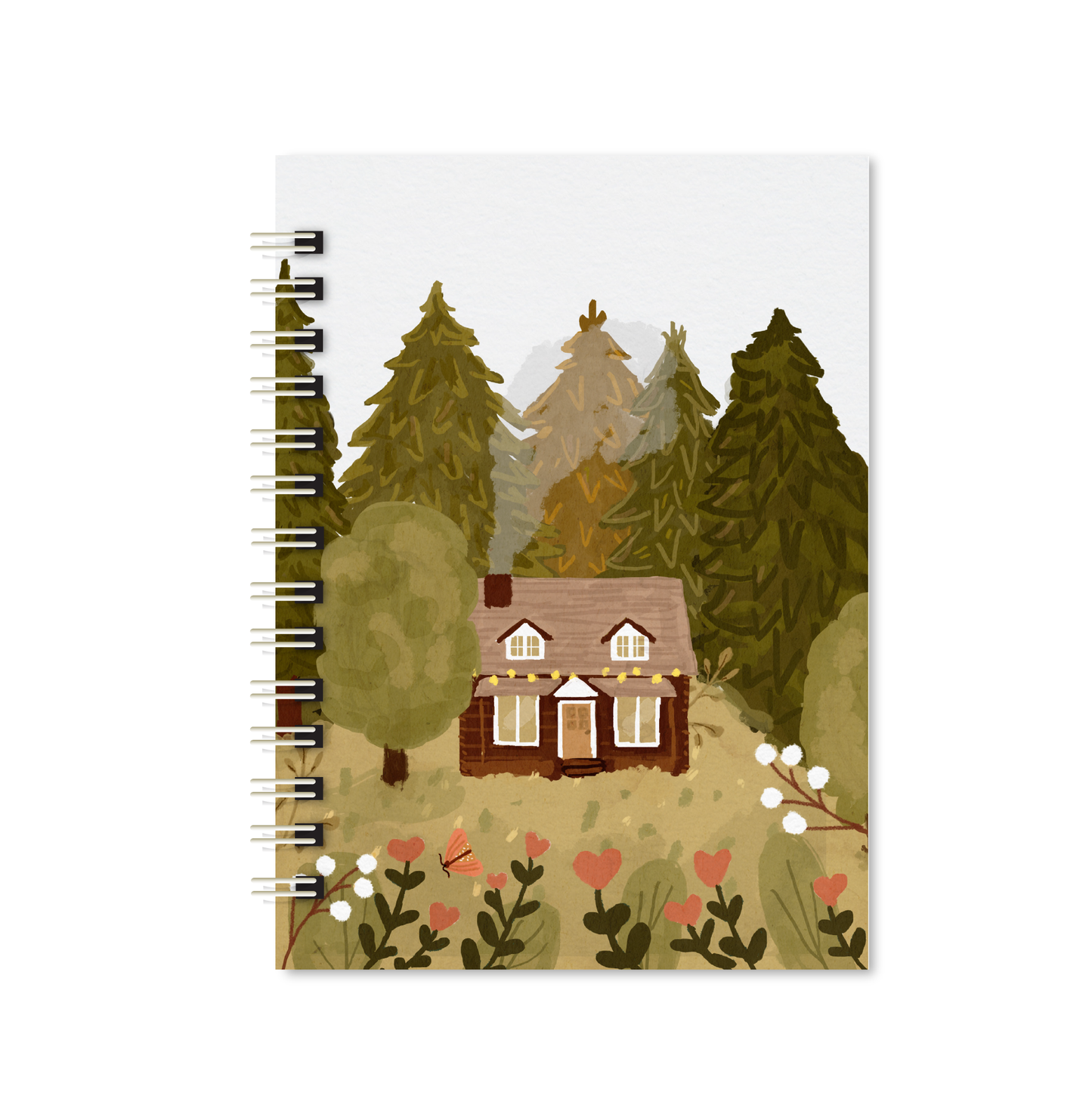 Caderno A5 Cabana no Bosque