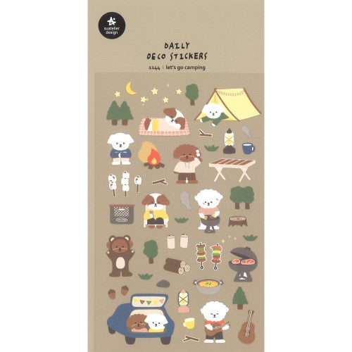 Cartela de Adesivos Suatelier | Let's Go Camping