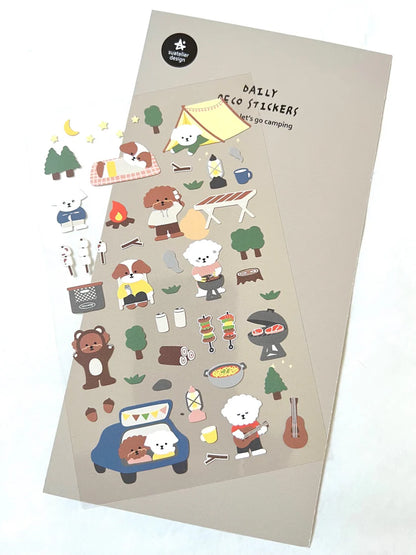 Cartela de Adesivos Suatelier | Let's Go Camping