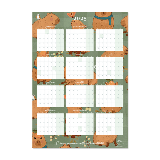 Calendário de Parede | Capivaras