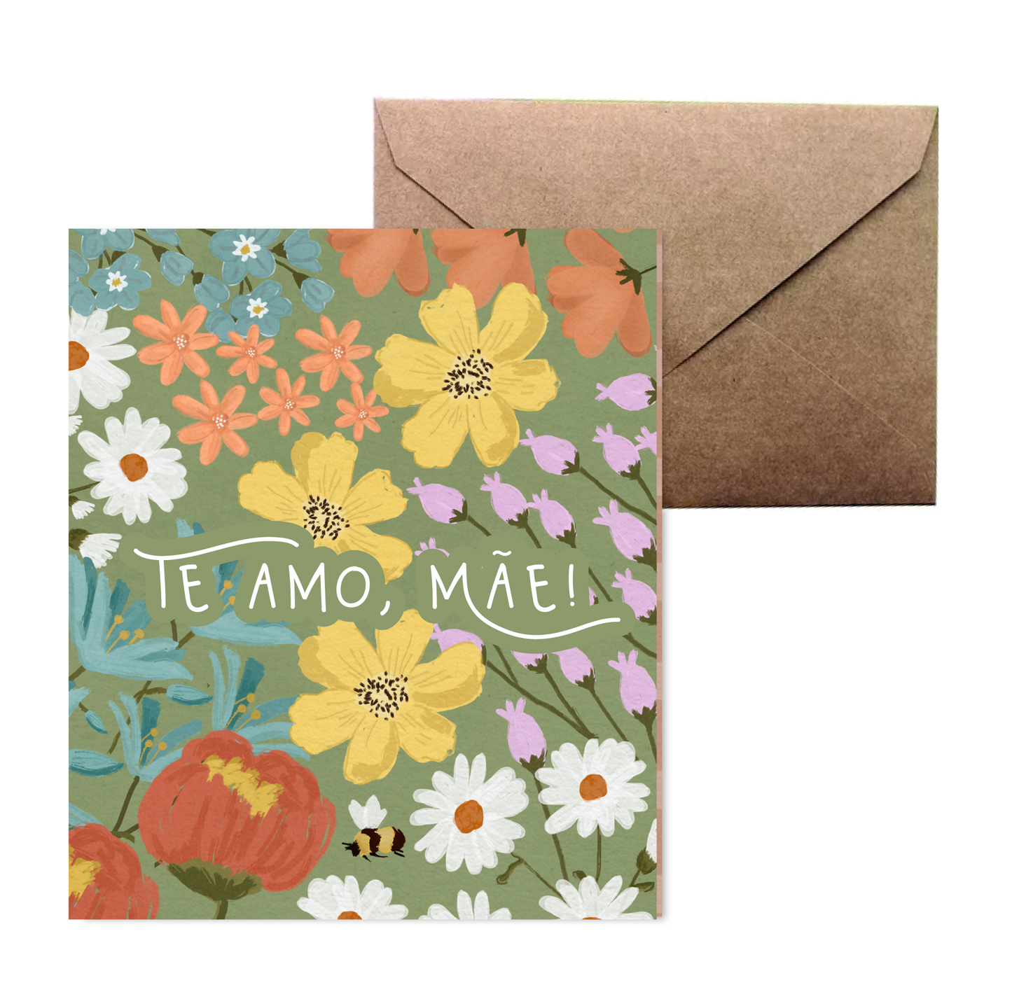 Cartão Dia das Mães | Floral Verde 2