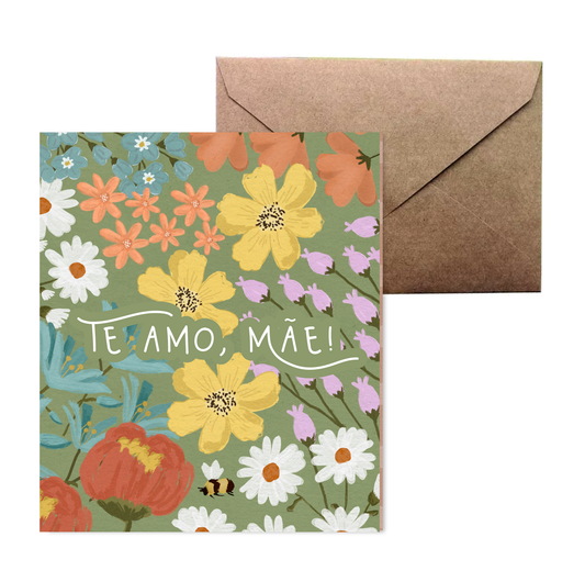 Cartão Dia das Mães | Floral Verde 2