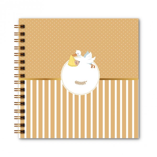 Scrapbook - Álbum de Fotos Baby Cegonha - Physalis Estúdio