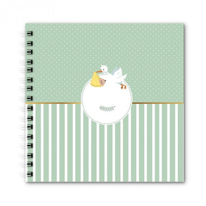 Scrapbook - Álbum de Fotos Baby Cegonha - Physalis Estúdio