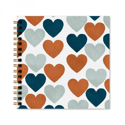 Scrapbook - Álbum de Fotos da Estampa Coração - Physalis Estúdio