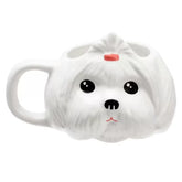 Caneca de Porcelana Shih-tzu - Branco