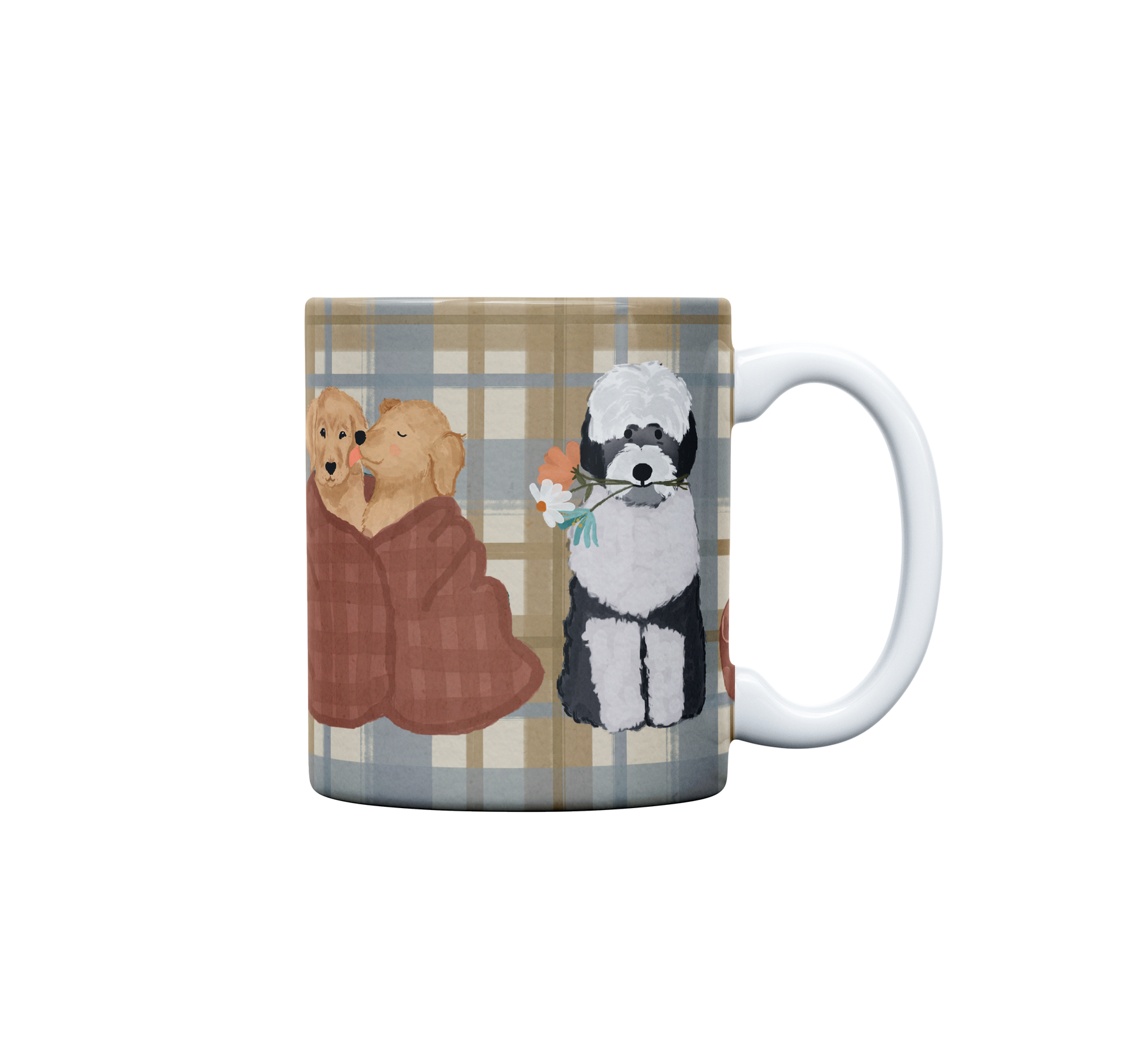 Caneca de Porcelana | Xadrezinho de Dog