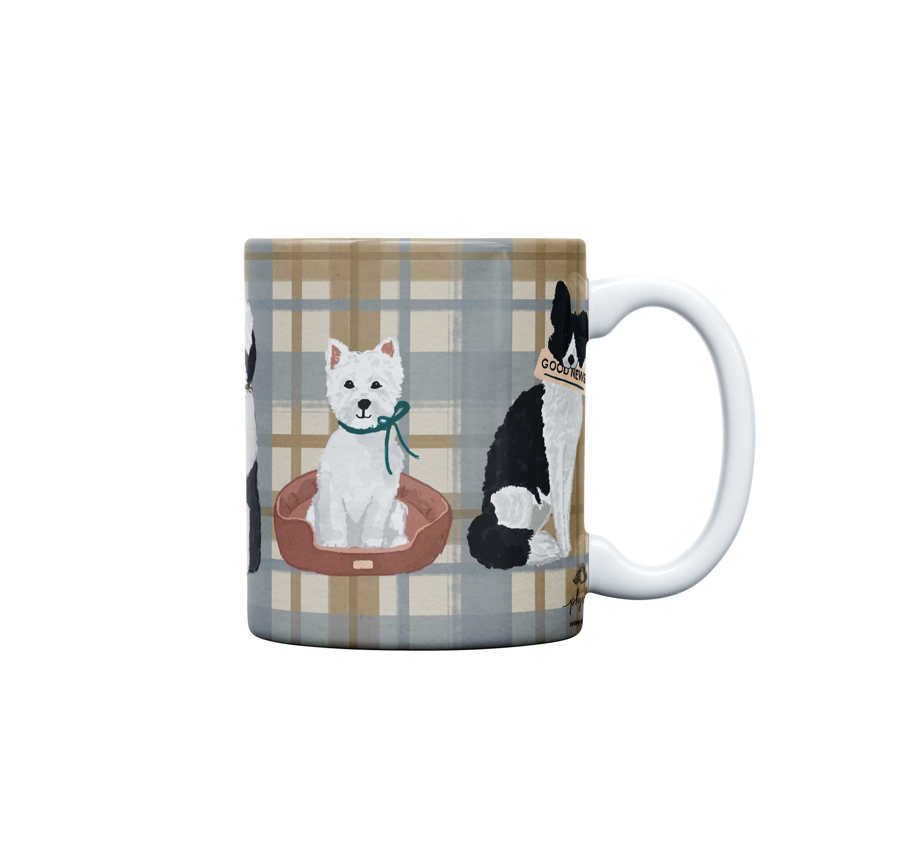 Caneca de Porcelana | Xadrezinho de Dog