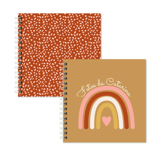 Kit 02 Scrapbooks | Arco-íris Amarelo + Pinceladas