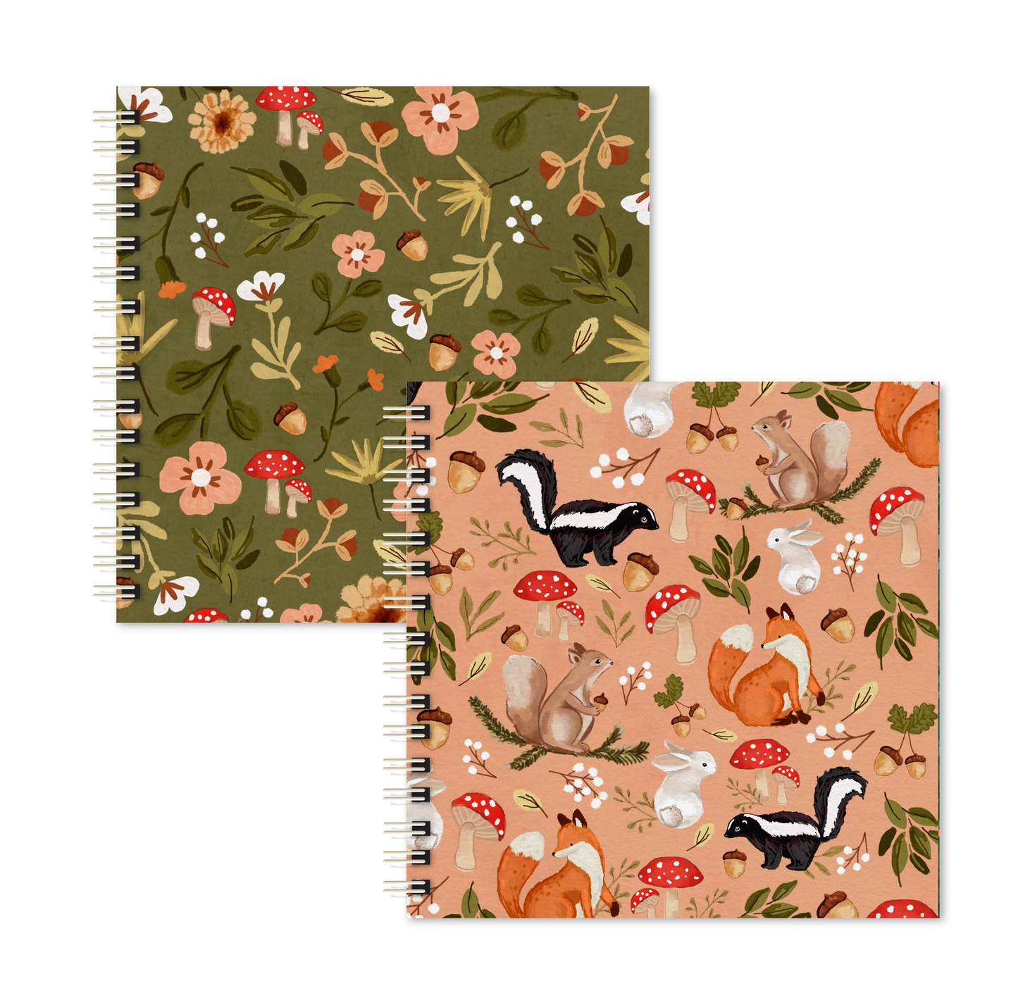 Kit 02 Scrapbooks | Bosque Rosa + Flores do Bosque