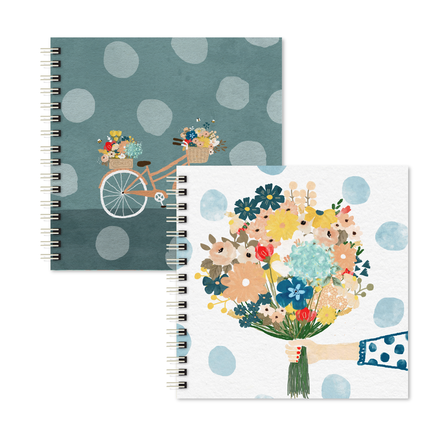 Kit 02 Scrapbooks | Ramo de Flores + Bici