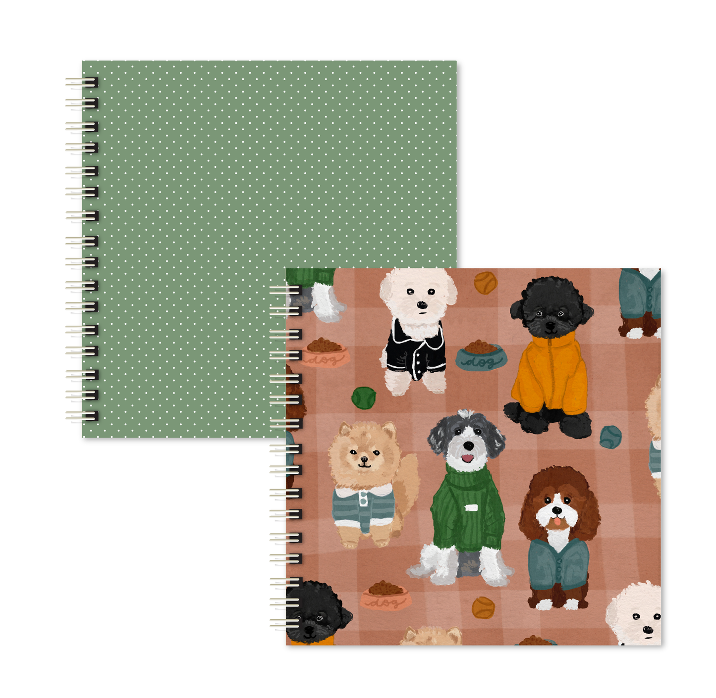 Kit 02 Scrapbooks | Dog de Roupinha + Abacate Poá