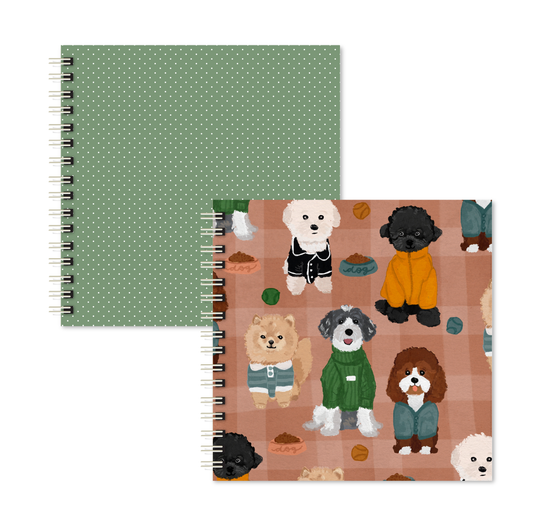 Kit 02 Scrapbooks | Dog de Roupinha + Abacate Poá